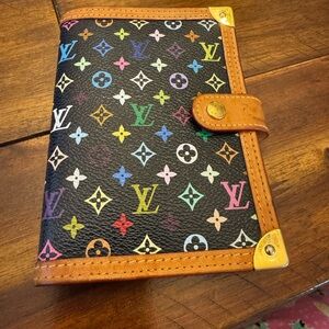 Louis Vuitton Black Multicolor Monogram Pm Agenda